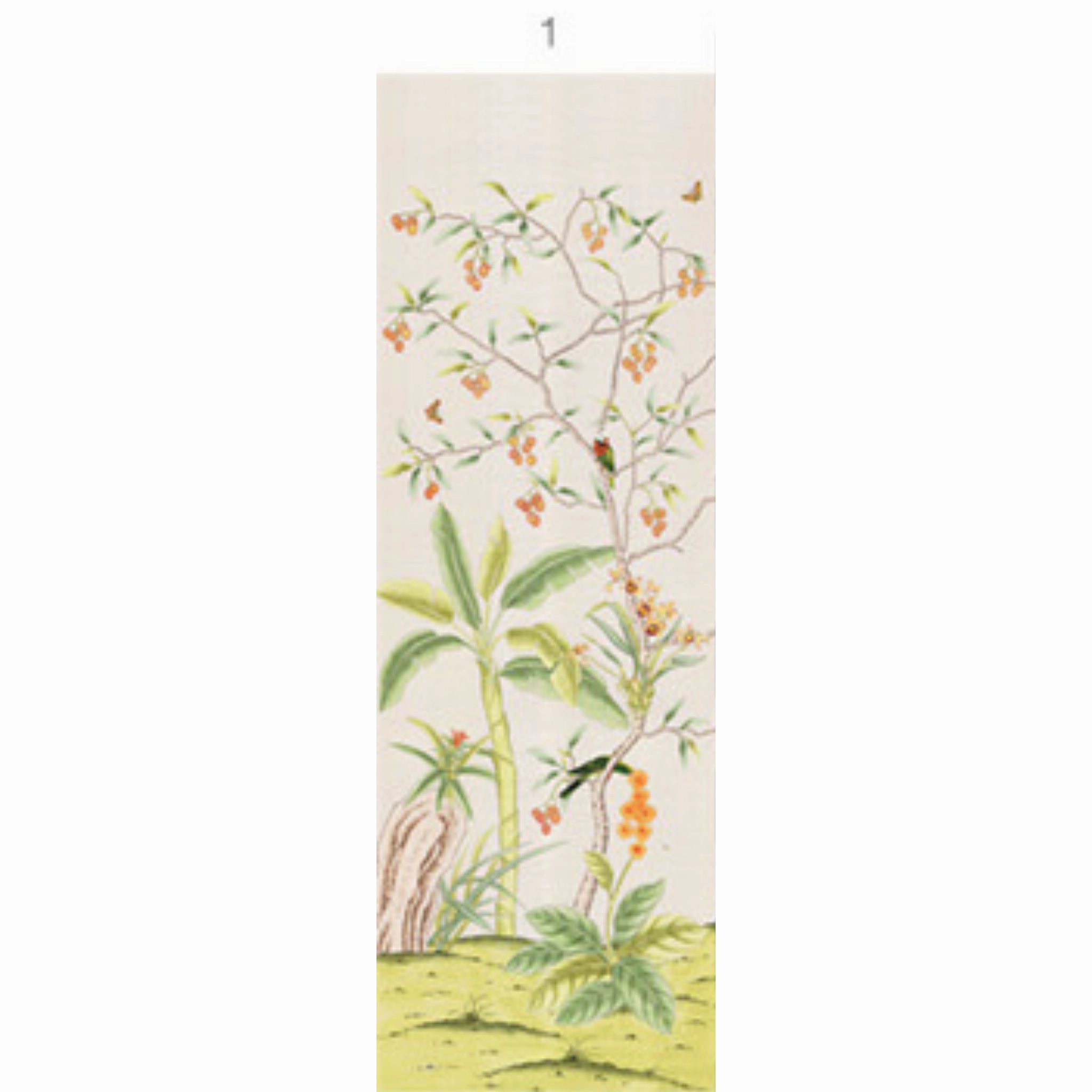 Enchanted Garden Mural Wallpaper Panels in Blush