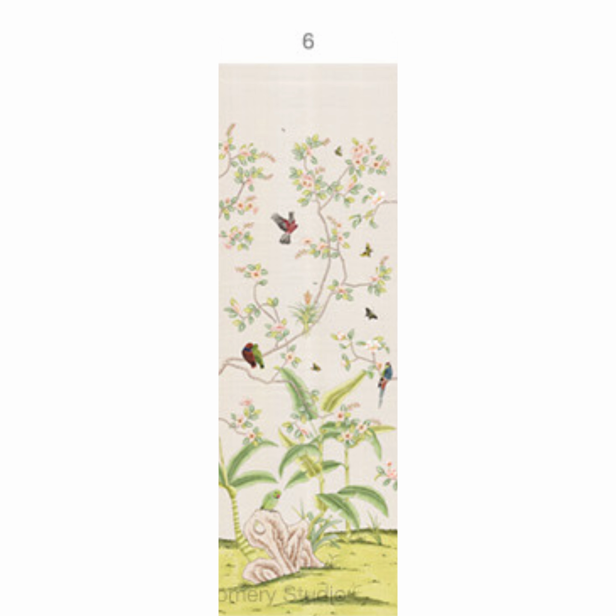 Enchanted Garden Mural Wallpaper Panels in Blush