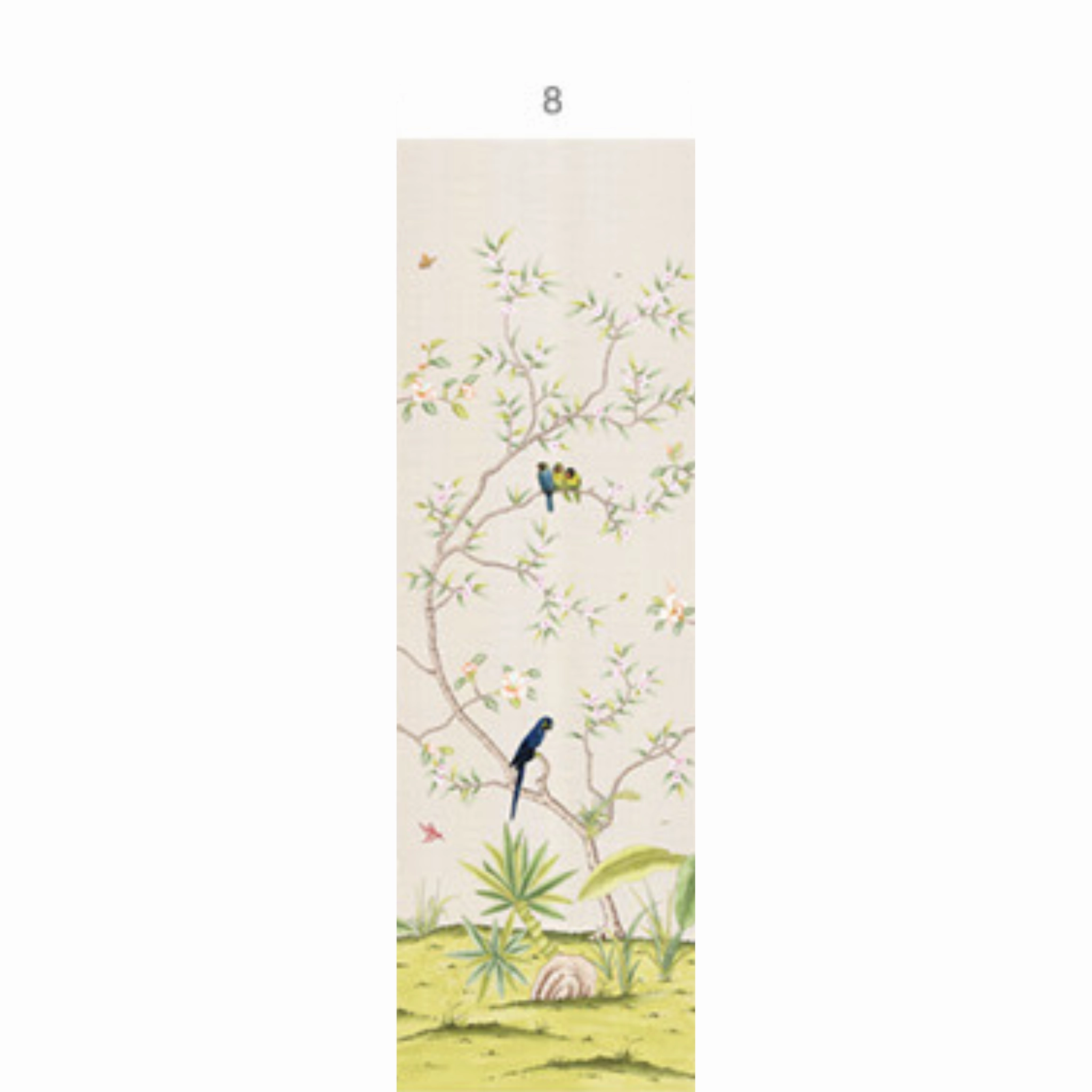 Enchanted Garden Mural Wallpaper Panels in Blush