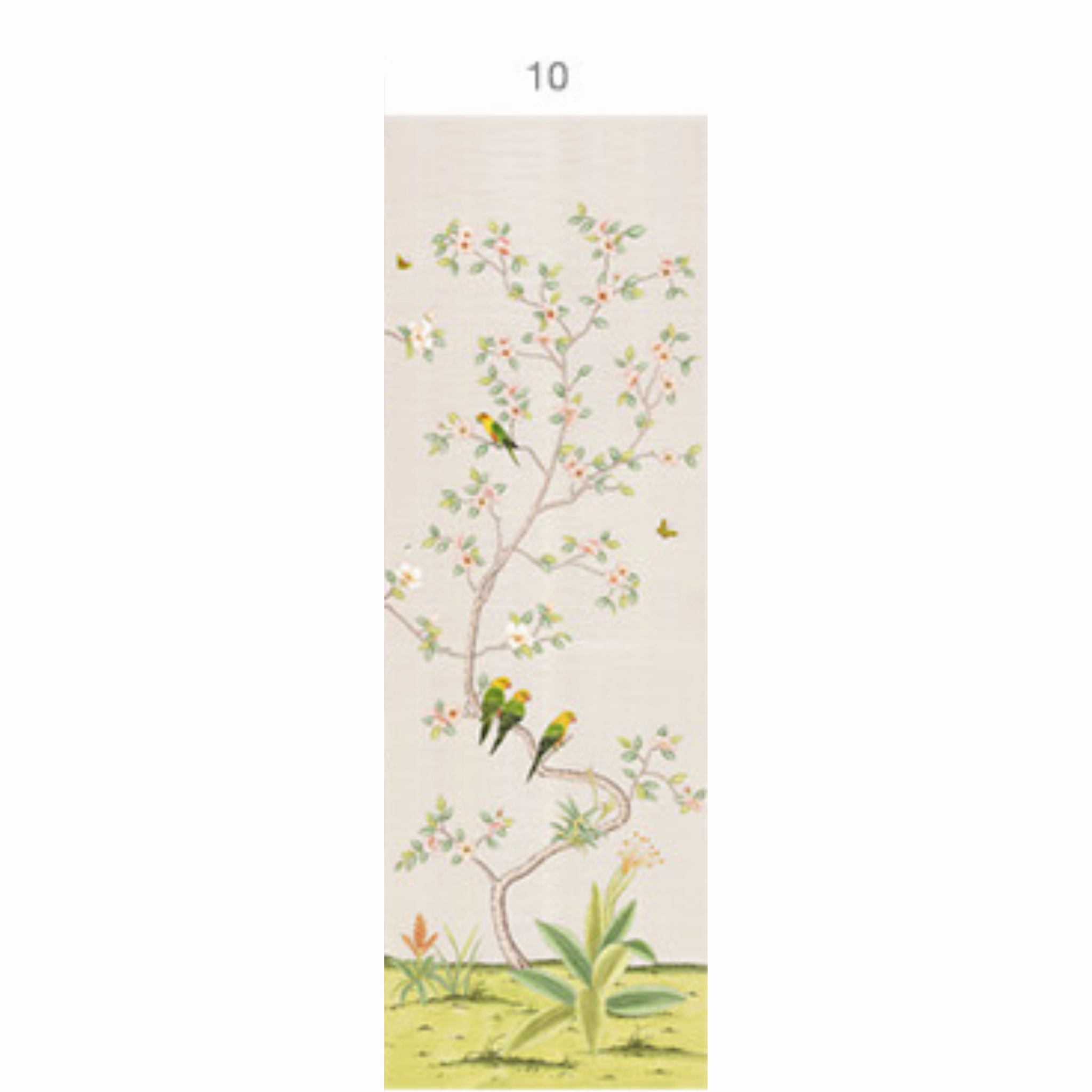 Enchanted Garden Mural Wallpaper Panels in Blush