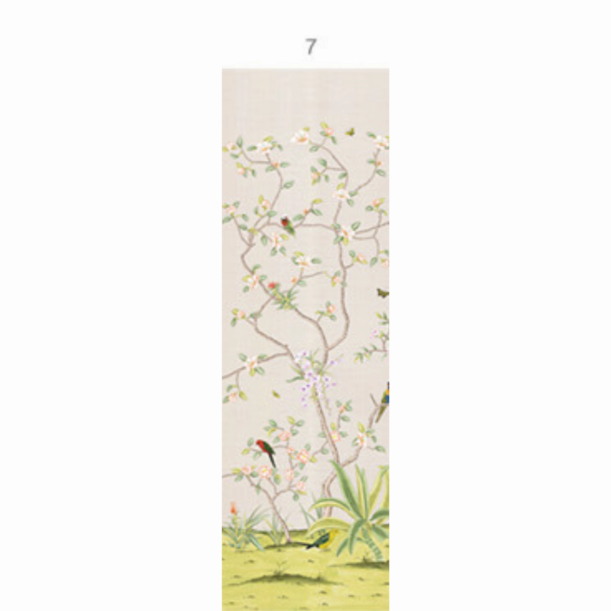 Enchanted Garden Mural Wallpaper Panels in Blush