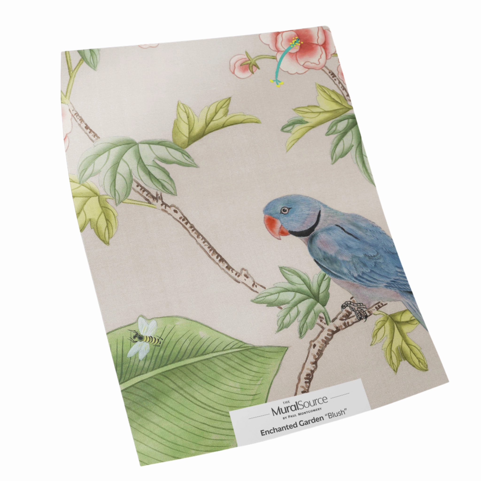 Enchanted Garden Mural Wallpaper Panels in Blush