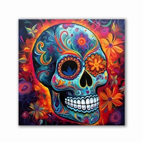 Enchanting Sugarskull by Natale Palazzo framed mural artwork