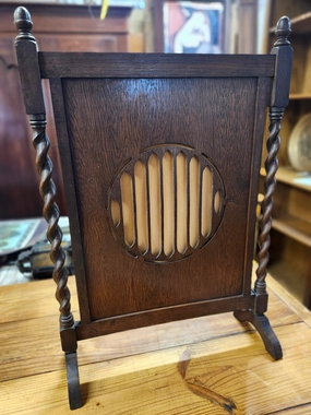ENGLISH BARLEY TWIST ACORN FINIAL OAK FIRESCREEN artistic wall mural
