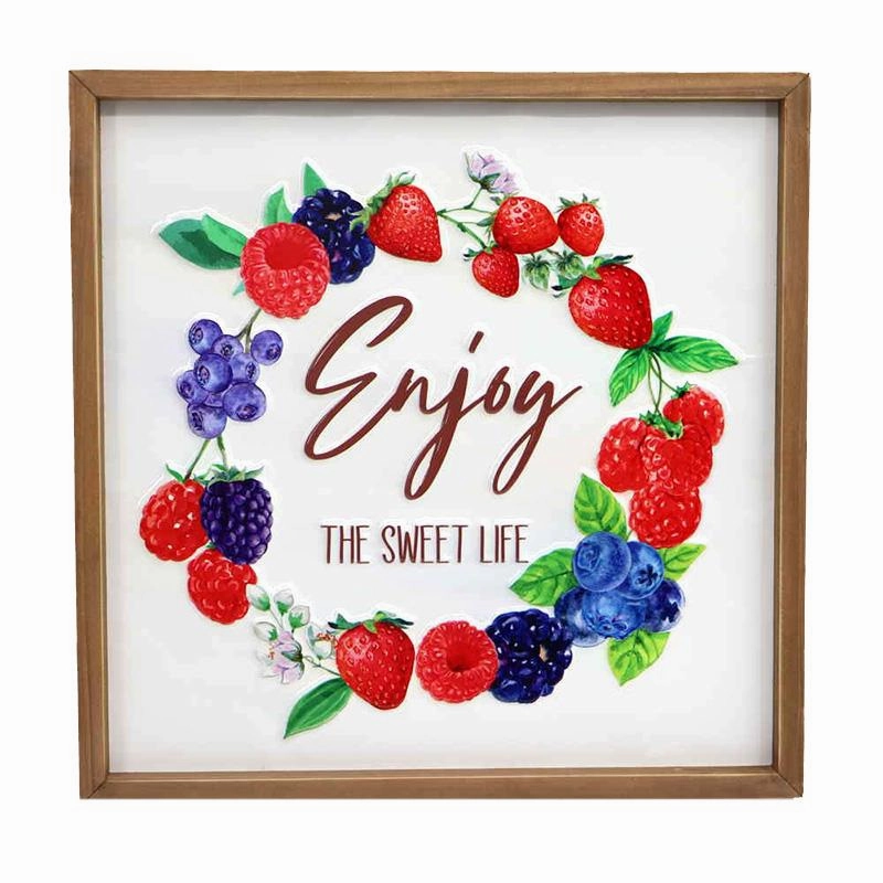 Enjoy The Sweet Life Berry Wall Plaque wall pendant decor