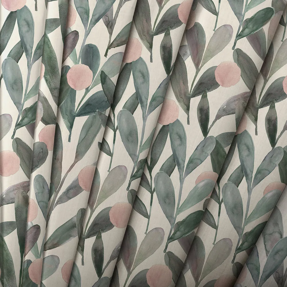 Enso Printed Cotton Made to Measure Roman Blinds Granite