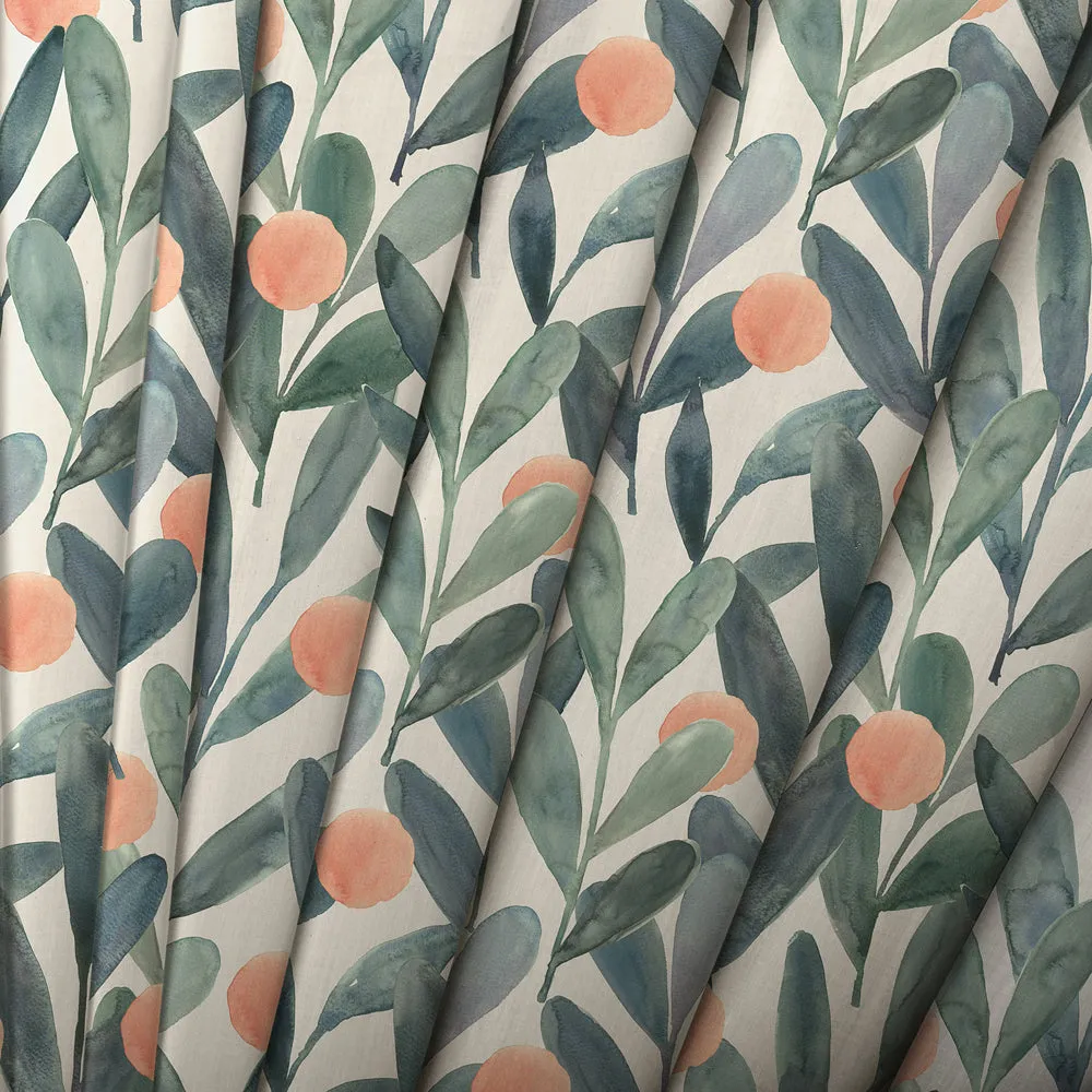Enso Printed Cotton Made to Measure Roman Blinds Mineral