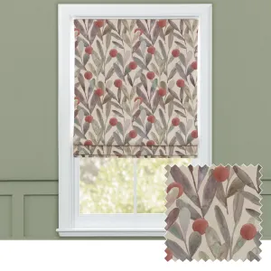 Enso Printed Cotton Made to Measure Roman Blinds Mulberry chic floor carpet  