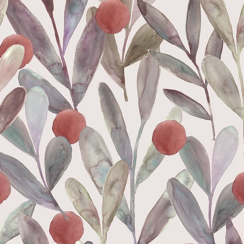Enso Printed Cotton Made to Measure Roman Blinds Mulberry