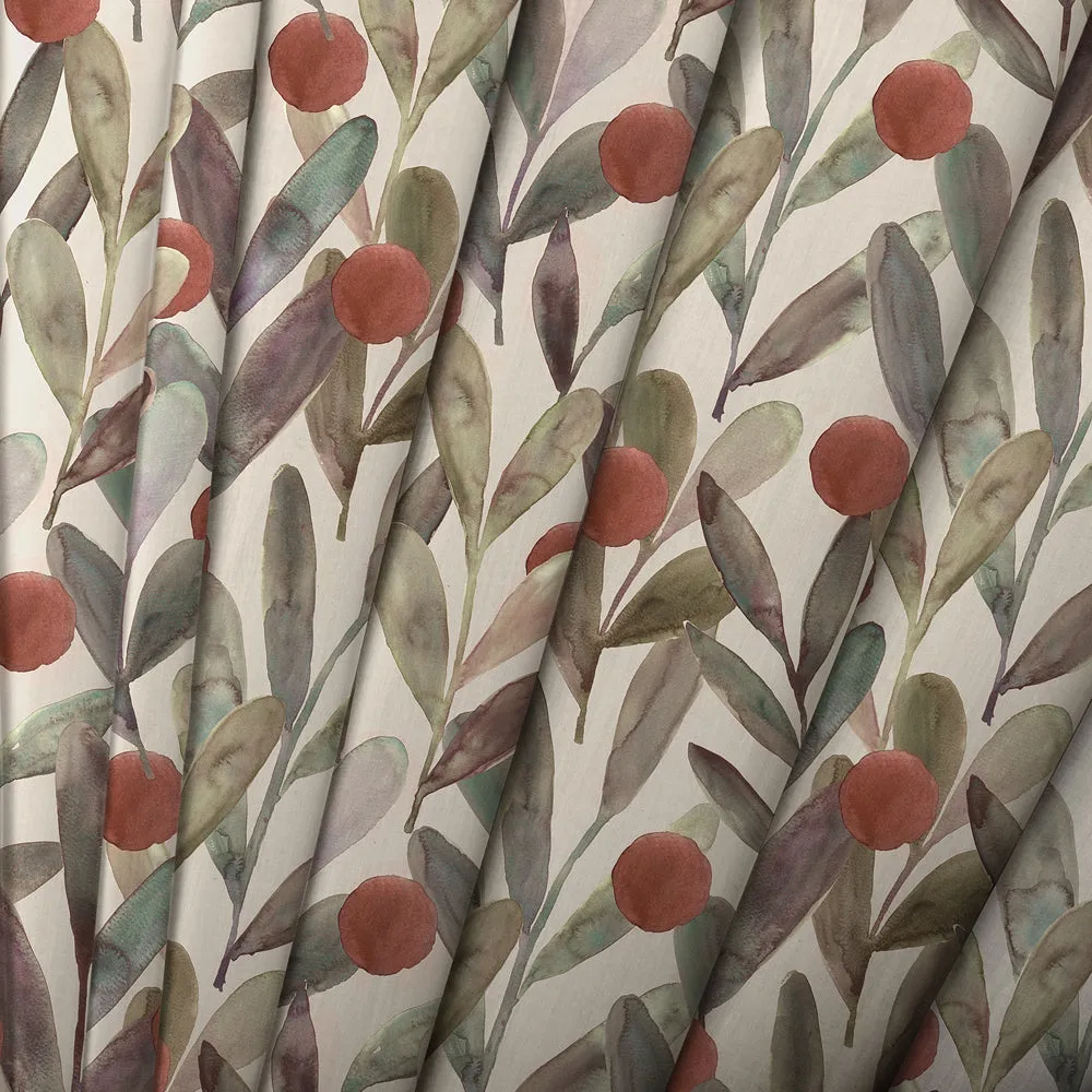 Enso Printed Cotton Made to Measure Roman Blinds Mulberry