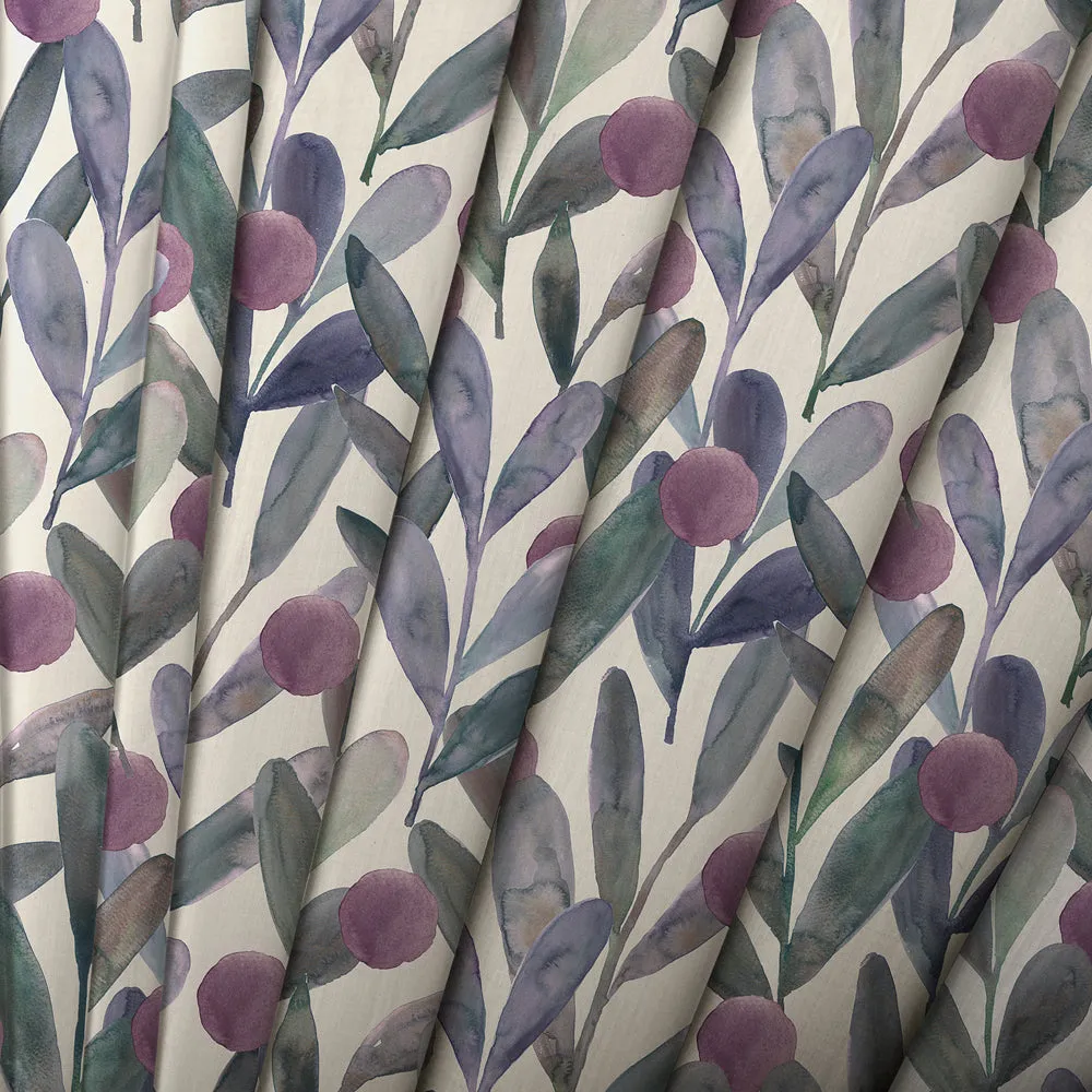 Enso Printed Made to Measure Curtains Violet