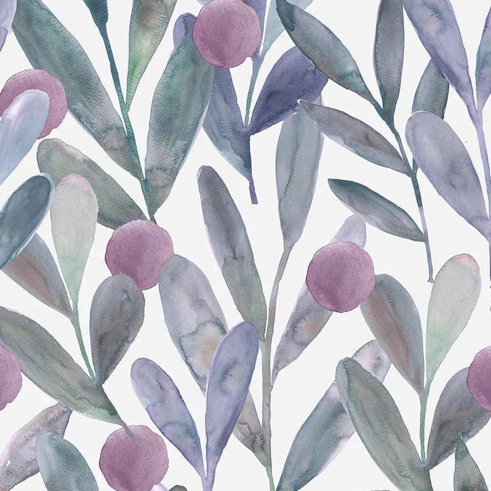 Enso Printed Made to Measure Curtains Violet