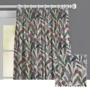 Enso Printed Made to Measure Curtains Violet modern fashion rug  