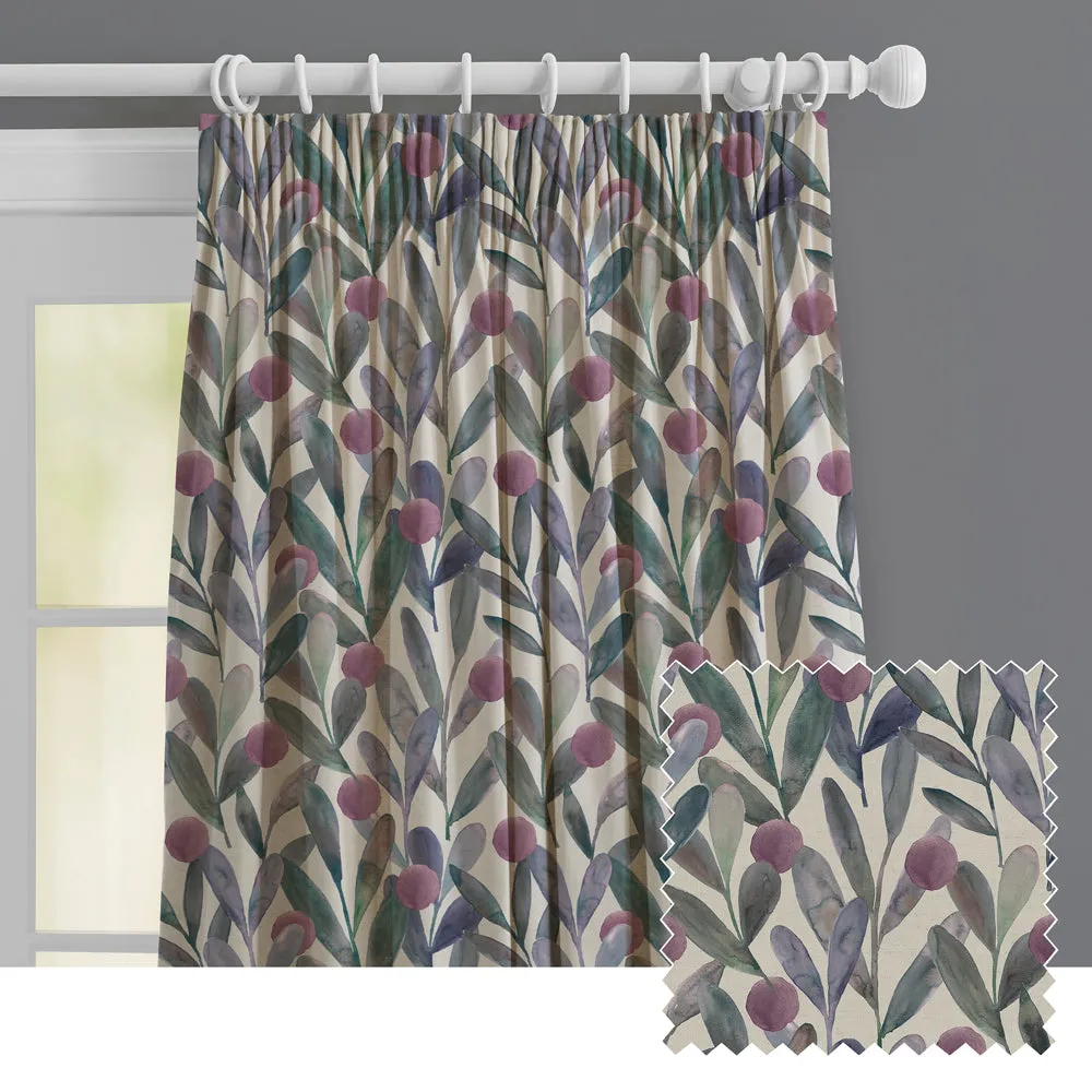 Enso Printed Made to Measure Curtains Violet modern fashion rug  