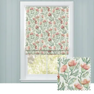Ettrick Printed Cotton Made to Measure Roman Blinds Rust Cream chic floor carpet  