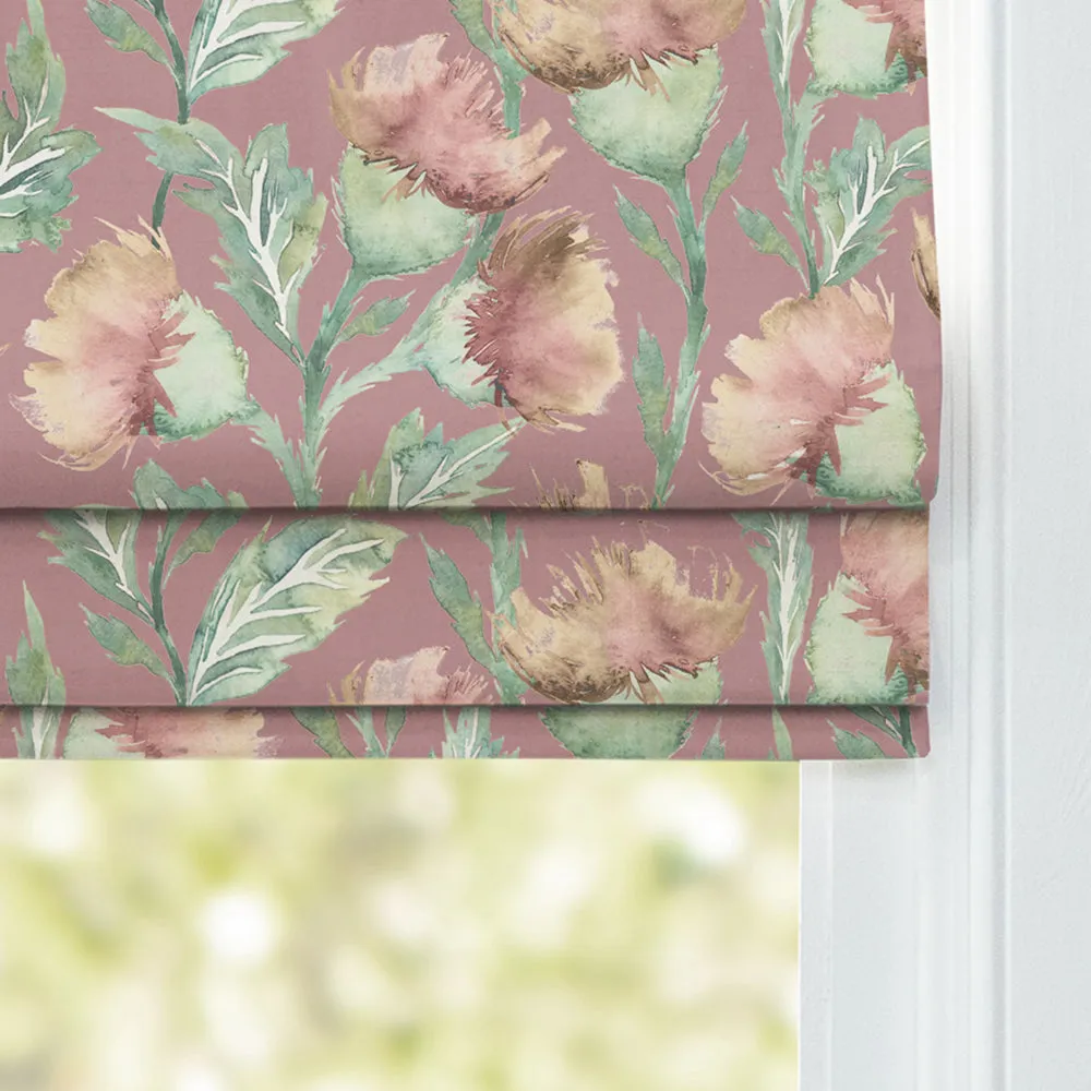 Ettrick Printed Cotton Made to Measure Roman Blinds Rust
