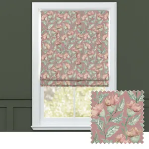Ettrick Printed Cotton Made to Measure Roman Blinds Rust chic floor carpet  