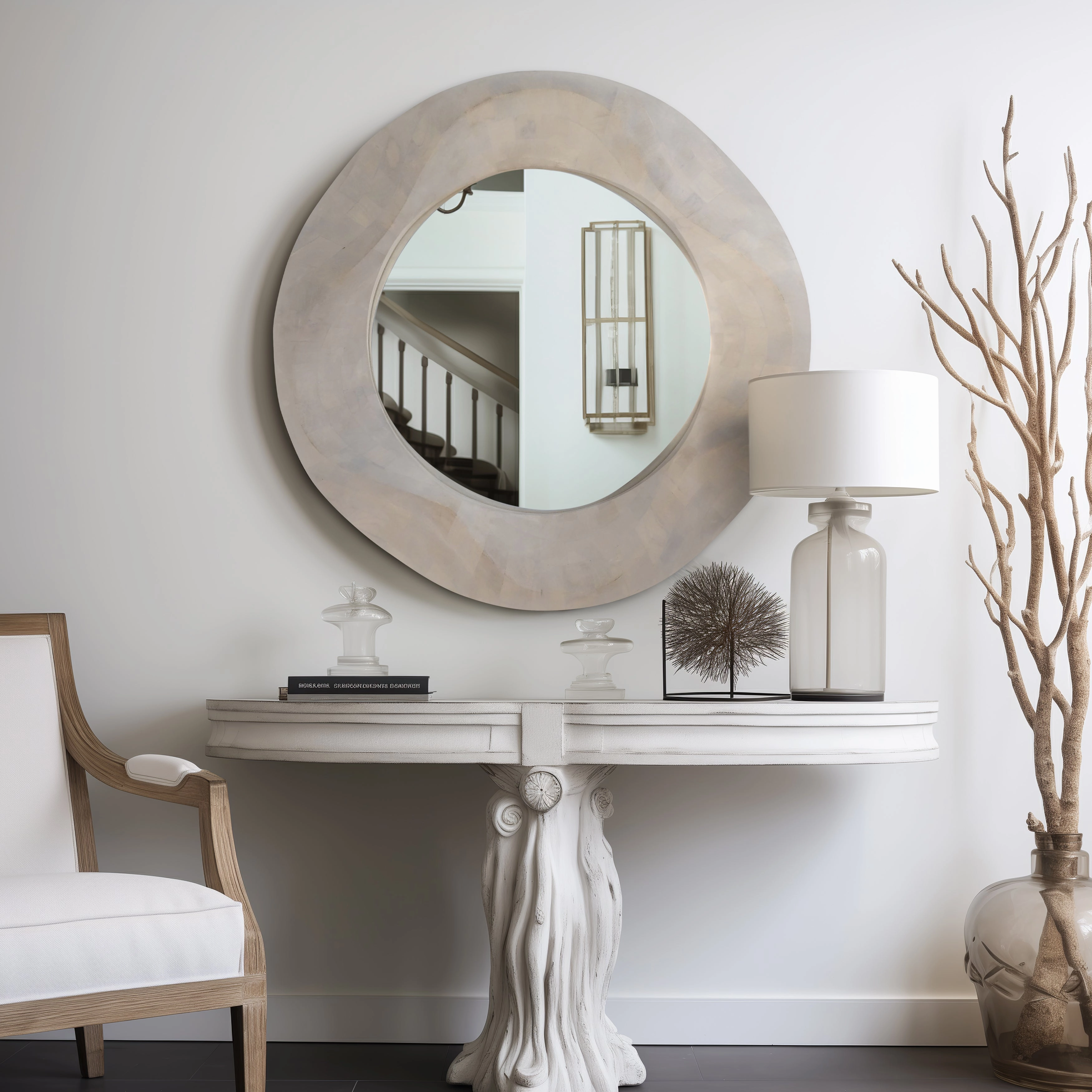 EV19311  14" AORAKI  STATUARY WITH CRYSTAL SPHERE( Sagebrook Home  )