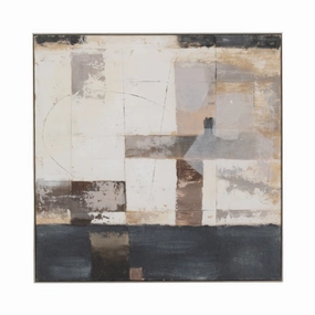EV70309  17"MAVERICK SMALL METAL & SANDSTONE HURRICANE, BLA( Sagebrook Home  ) artistic wall mural