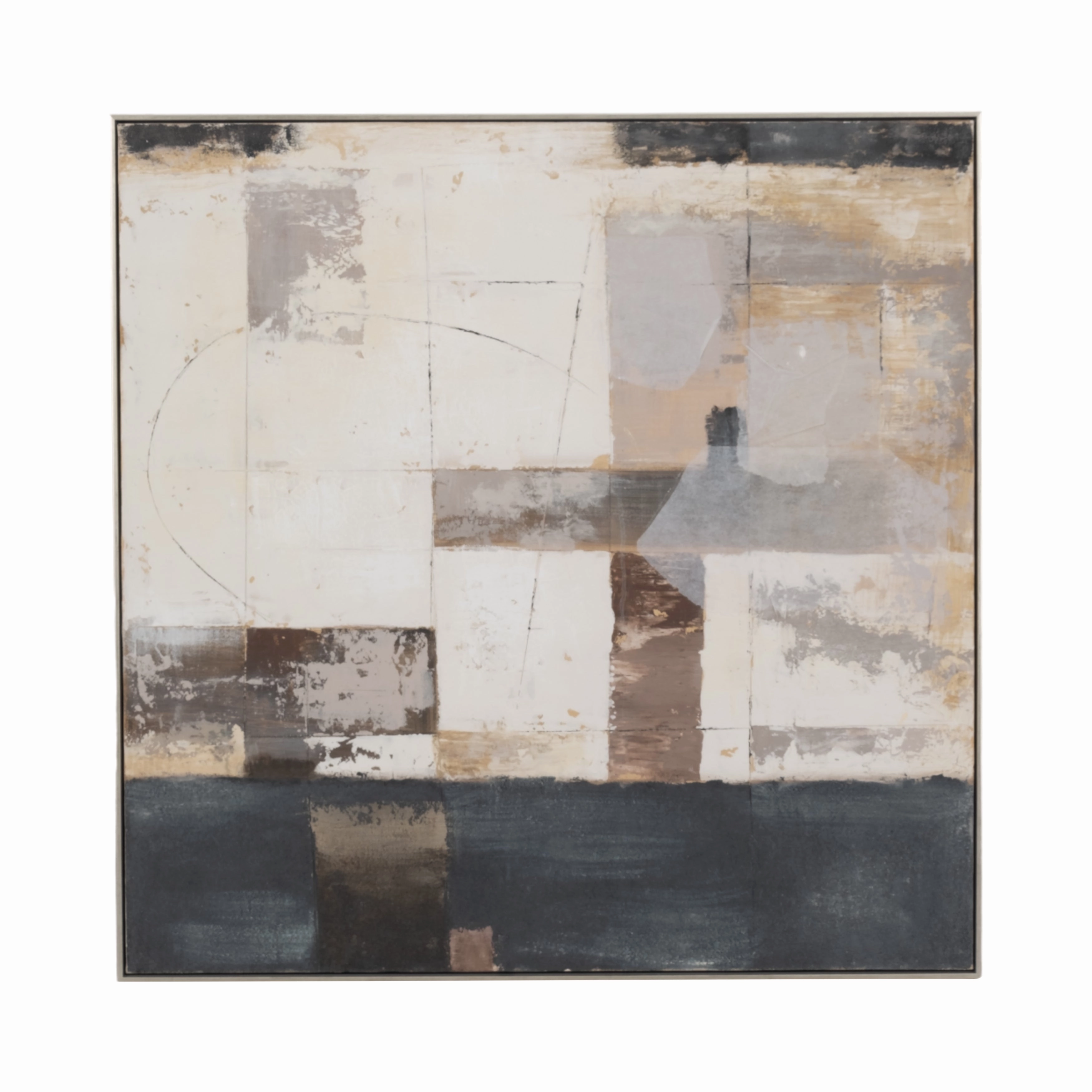 EV70309  17"MAVERICK SMALL METAL & SANDSTONE HURRICANE, BLA( Sagebrook Home  )