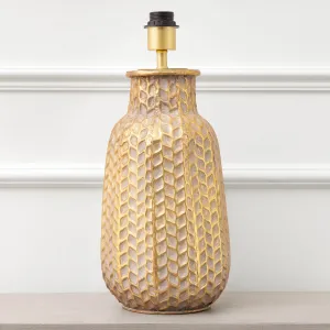 Evanora Lamp Base Gold/Whitewash modern fashion rug  