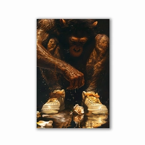 Evoked by Juliano de Araujo framed mural artwork
