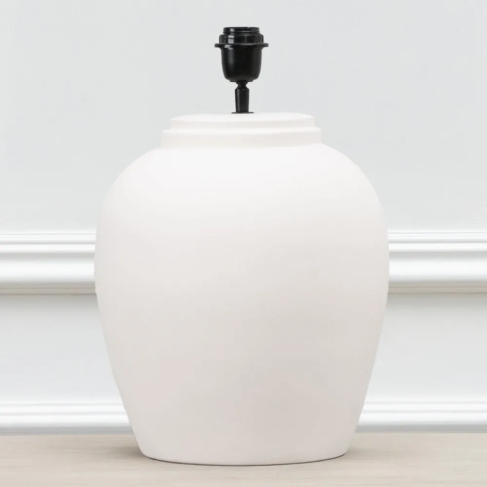 Evora Lamp Base Ecru chic floor carpet  