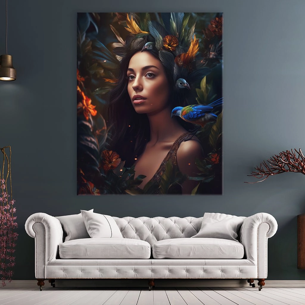 Exotic Brunette Woman by Zenzdesign