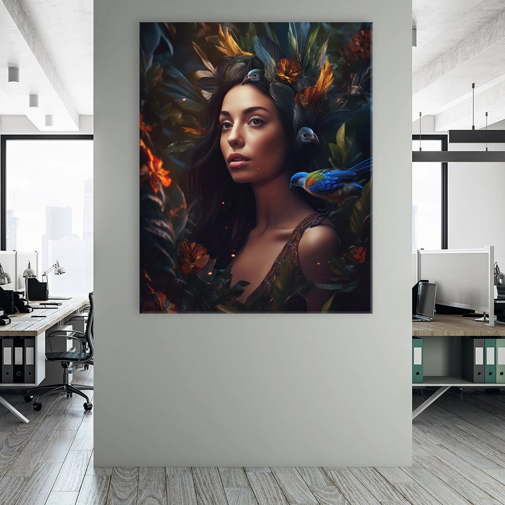 Exotic Brunette Woman by Zenzdesign