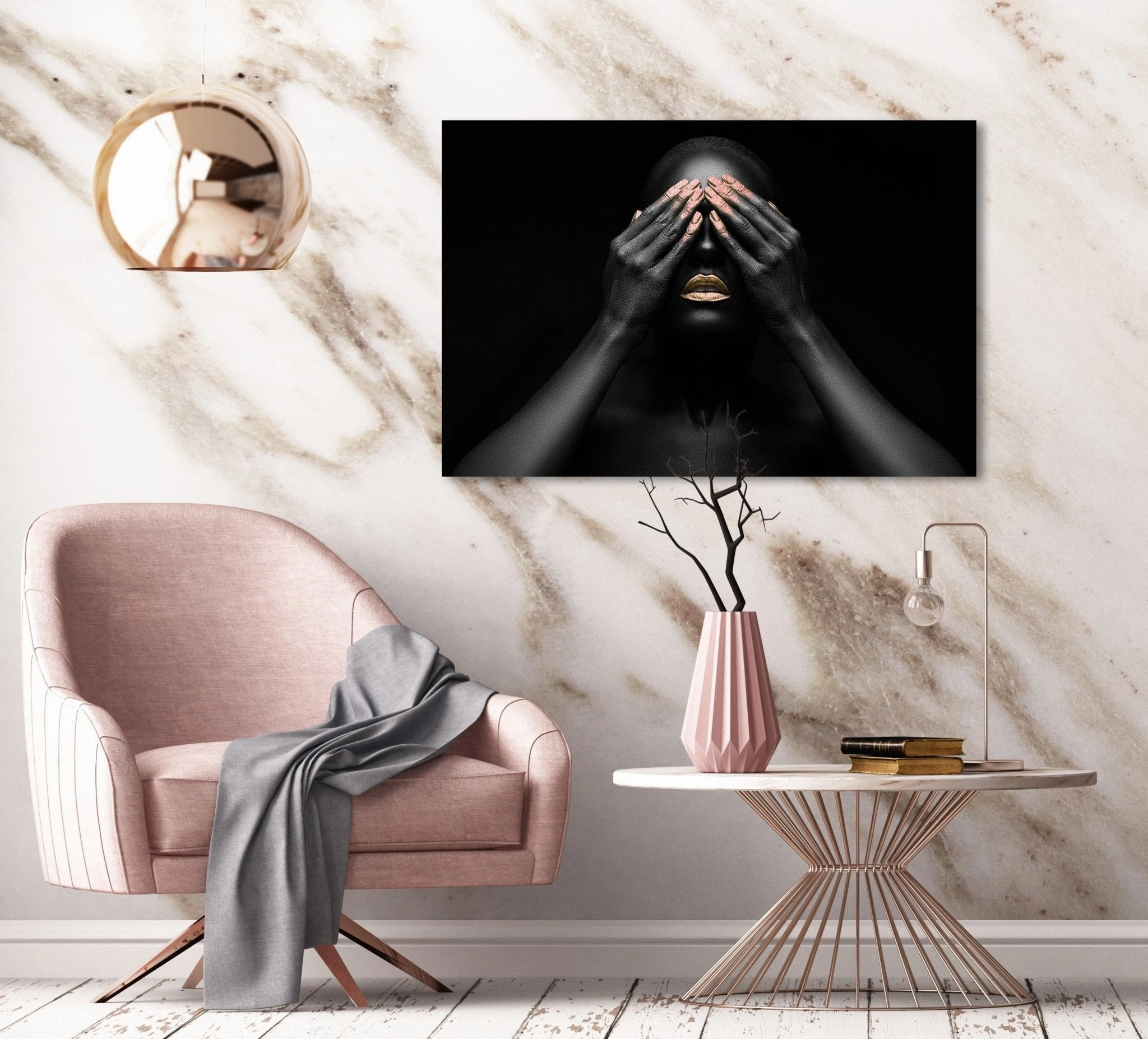 Eyes Closed Ros on Acrylic