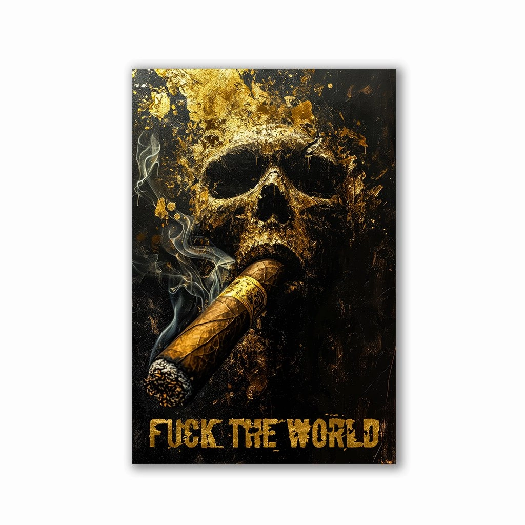 F*ck the World" by Adrian Vieriu framed mural artwork