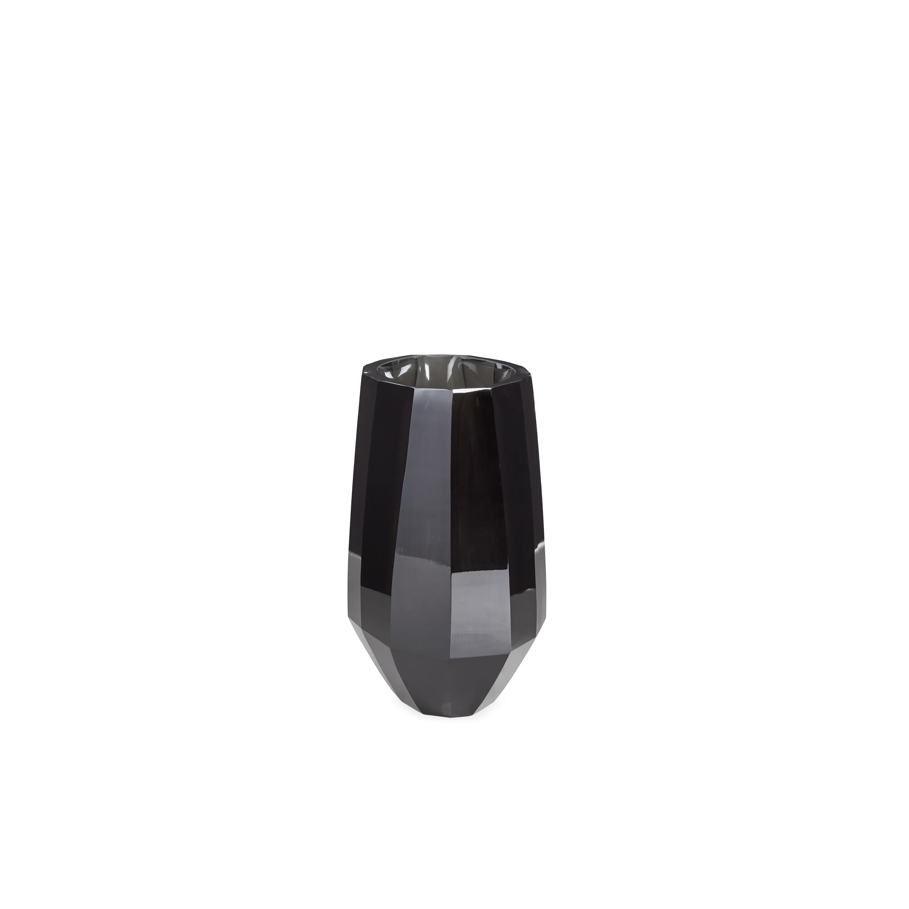 Faceted Glass Vase