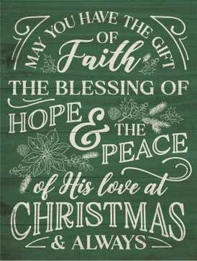 Faith Hope Block Wall Decor wall pendant decor