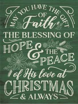 Faith Hope Block Wall Decor wall pendant decor