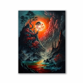 Fantasy World by Markus Mikolai framed mural artwork