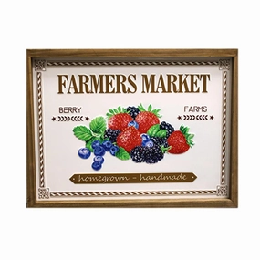 Farmers Market Berry Farm Wall Plaque wall pendant decor