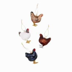 Farmhouse Hen Ornament minimalist art object  