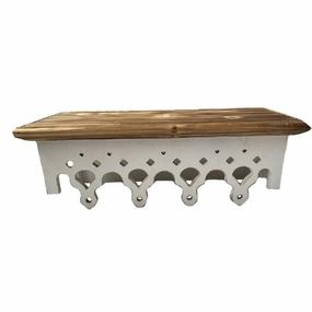 Farmhouse Style Wood Shelf - 45.5x15x18 cm wall pendant decor