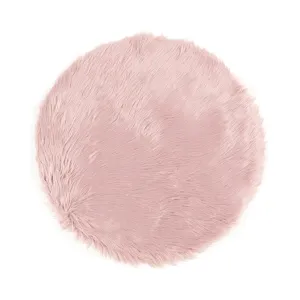 Farmo Round Rug 1000 Pink neutral everyday carpet