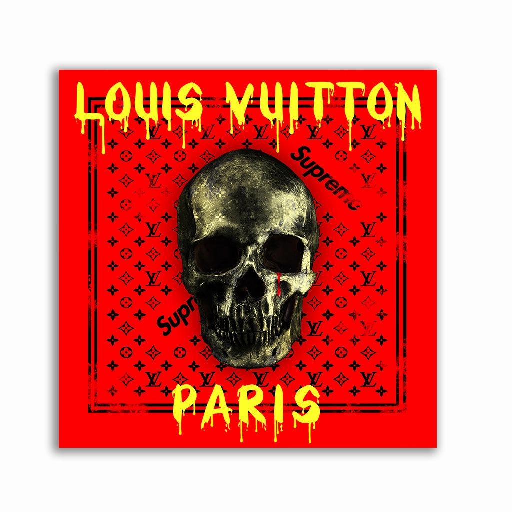 Fashion Skull by Frank Amoruso framed mural artwork