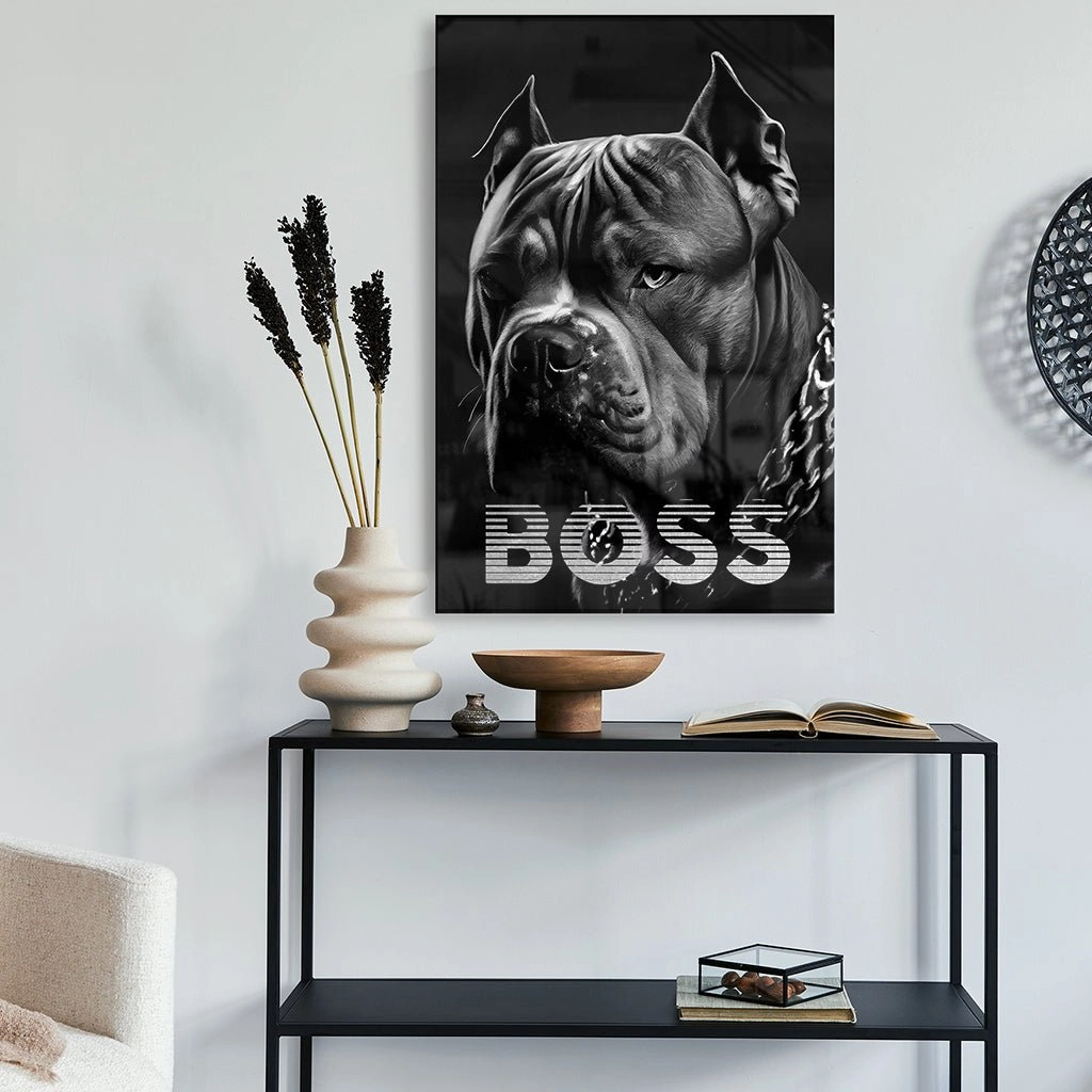 Fearless Boss by Adrian Vieriu Silver on Acrylic