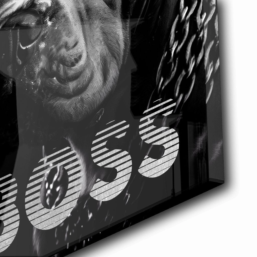Fearless Boss by Adrian Vieriu Silver on Acrylic