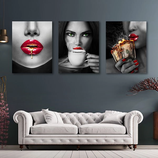 Female - Triptych by David Drake 