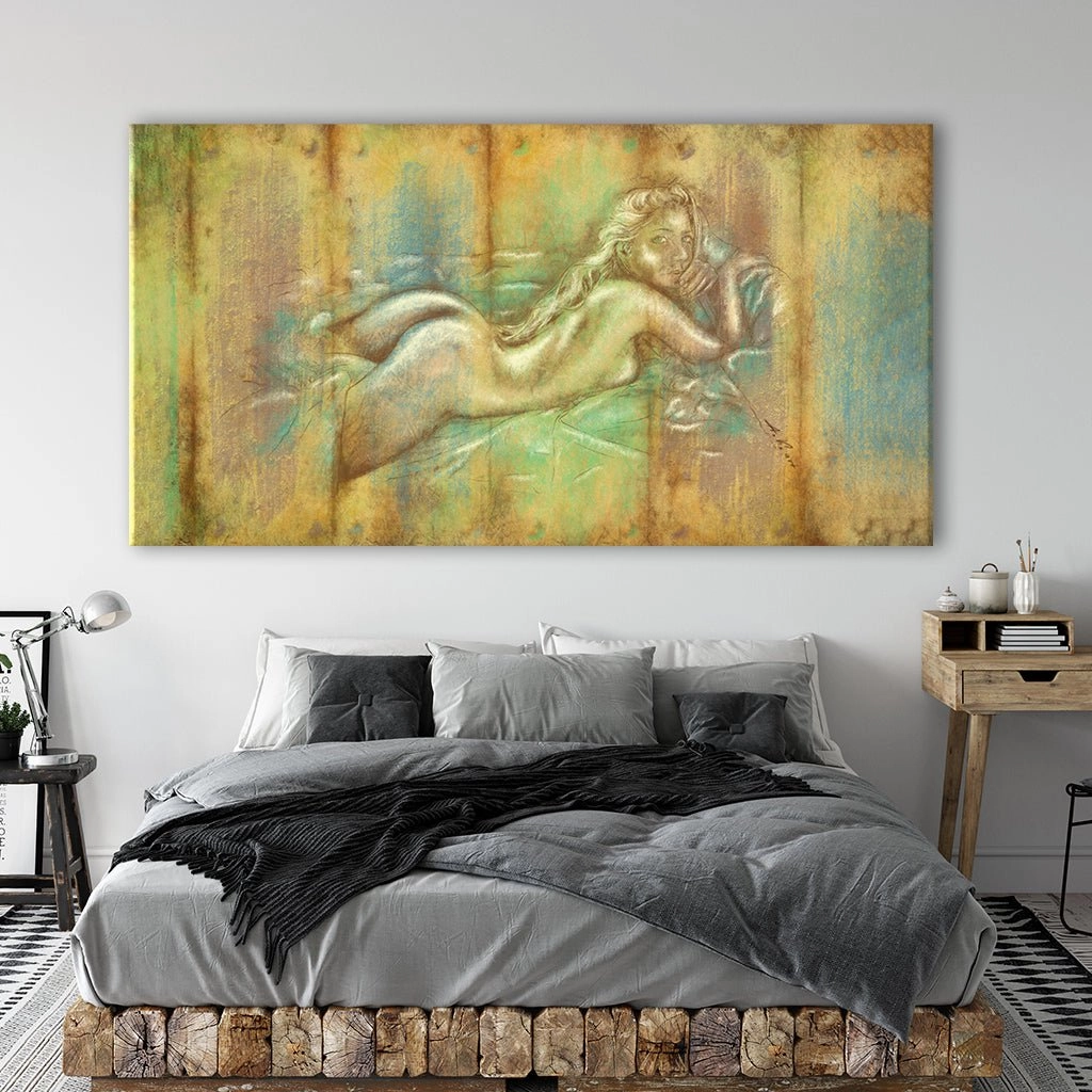 Female nude in bed by Christian Amelung 