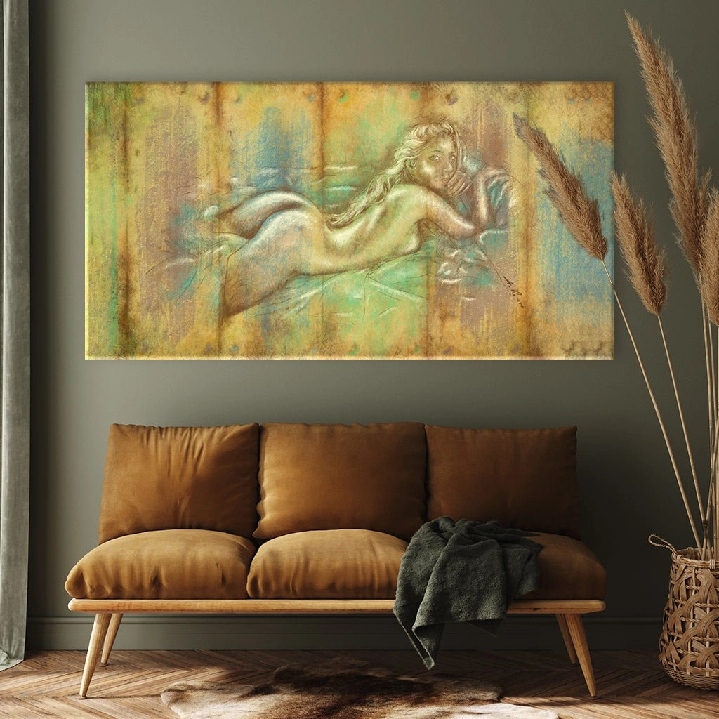 Female nude in bed by Christian Amelung 