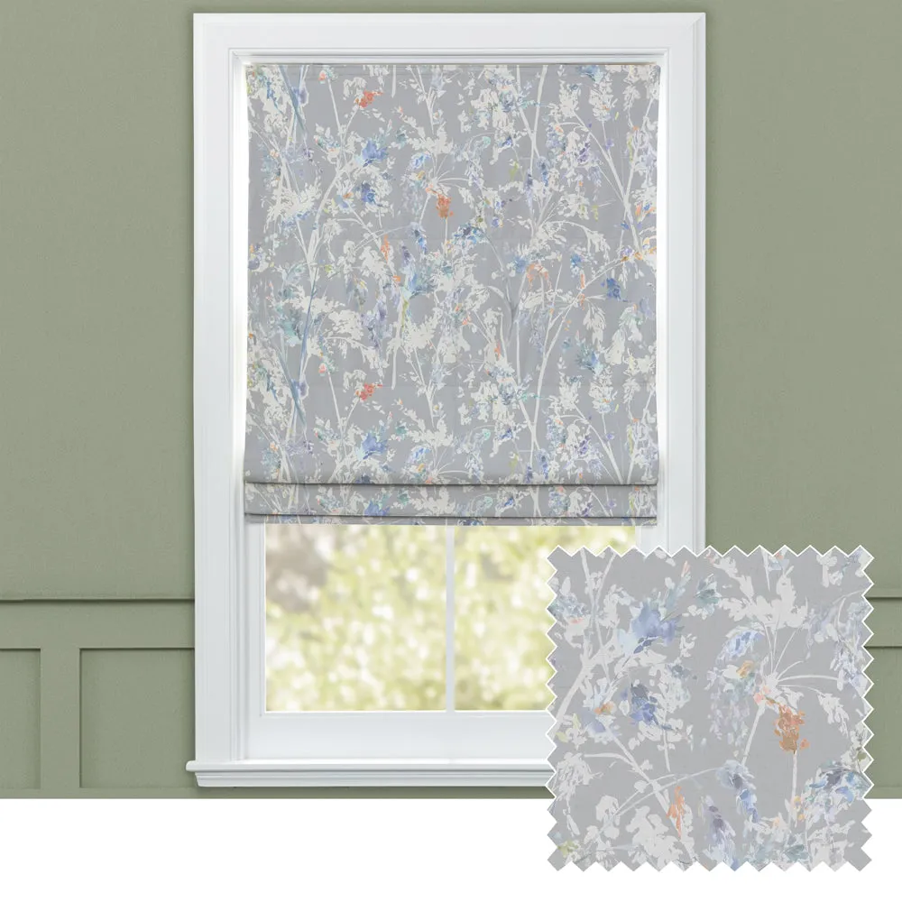 Fenadina Printed Cotton Made to Measure Roman Blinds Clementine chic floor carpet  