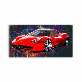 Ferrari Art framed mural artwork