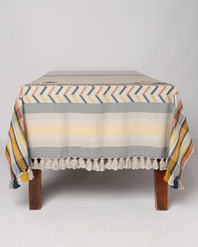Fewa Extra Weft Cotton Table Cover ceramic table ornament