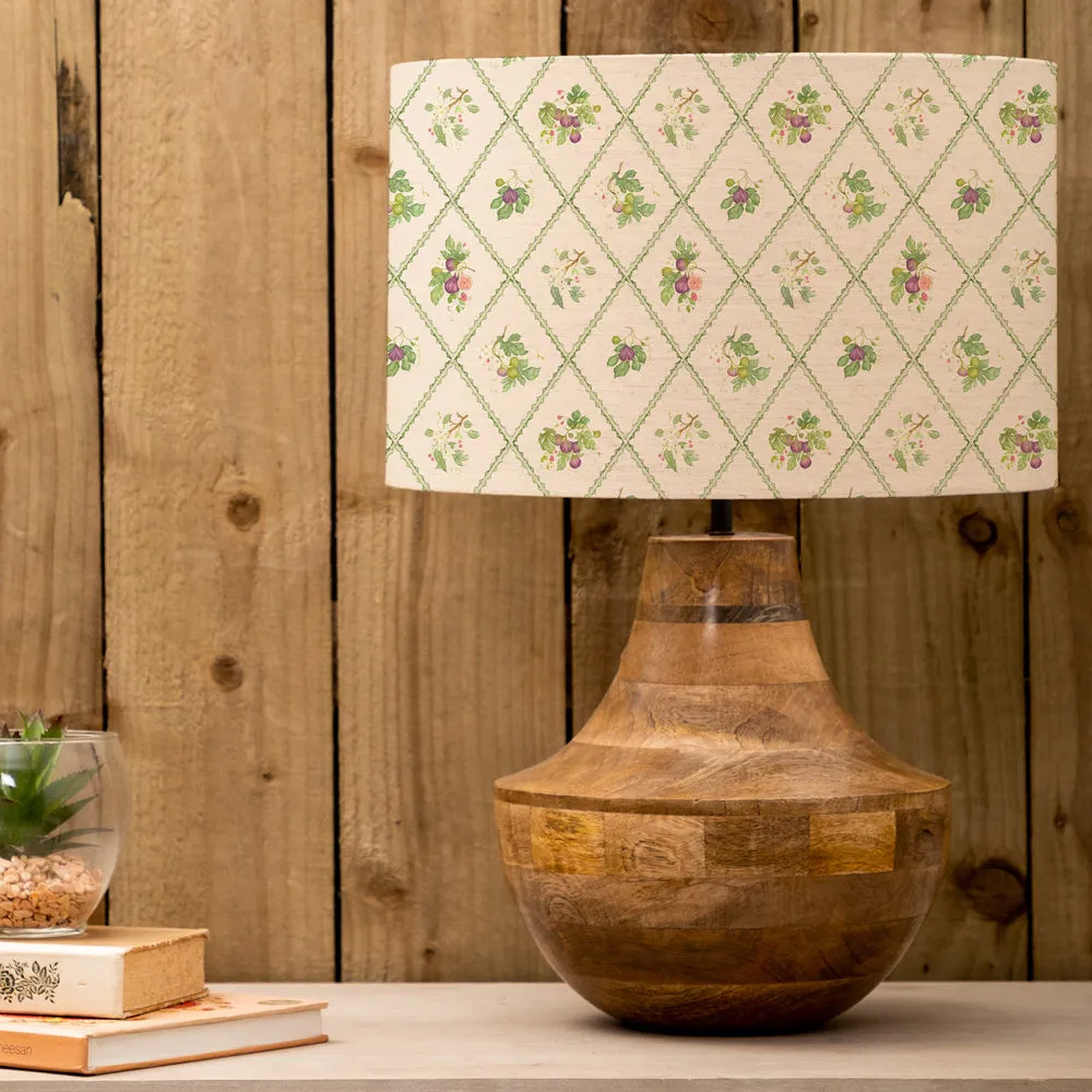 Fig Trellis Eva & Leven Complete Table Lamp Mango/Cream modern fashion rug  