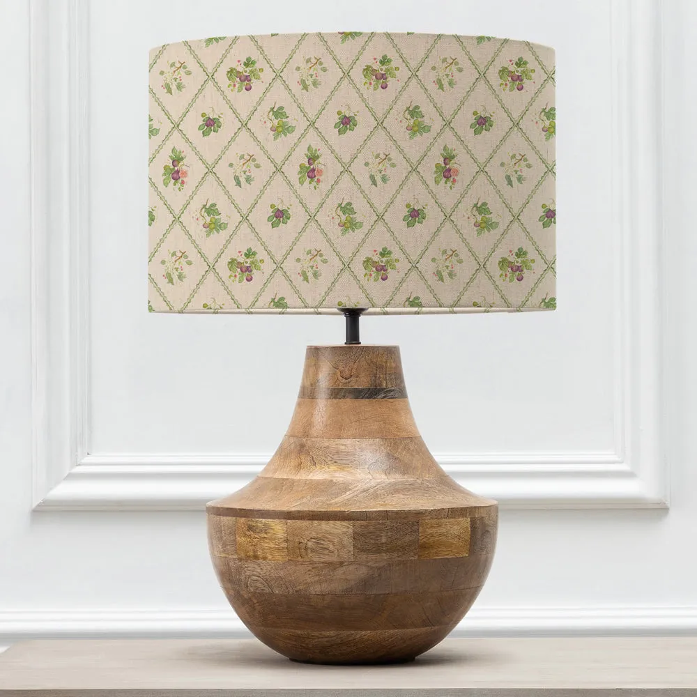 Fig Trellis Eva & Leven Complete Table Lamp Mango/Cream